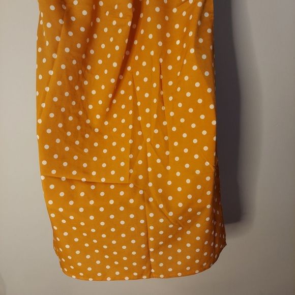 Ruffle Armhole Tie Back Polka Dot Dress - Picture 8 of 9